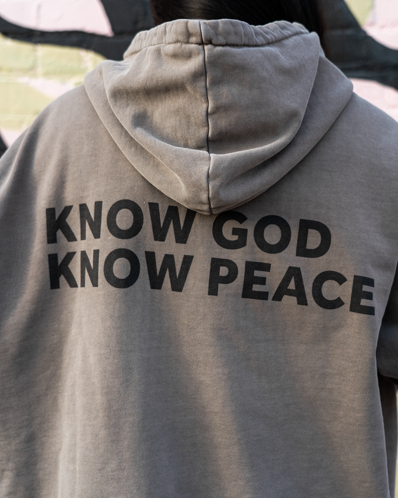 Know God Know Peace Oversized Hoodie