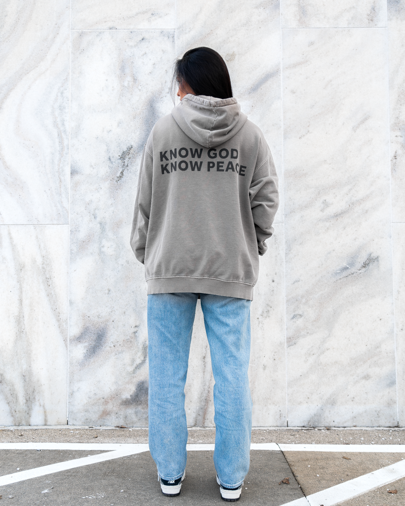 Know God Know Peace Oversized Hoodie